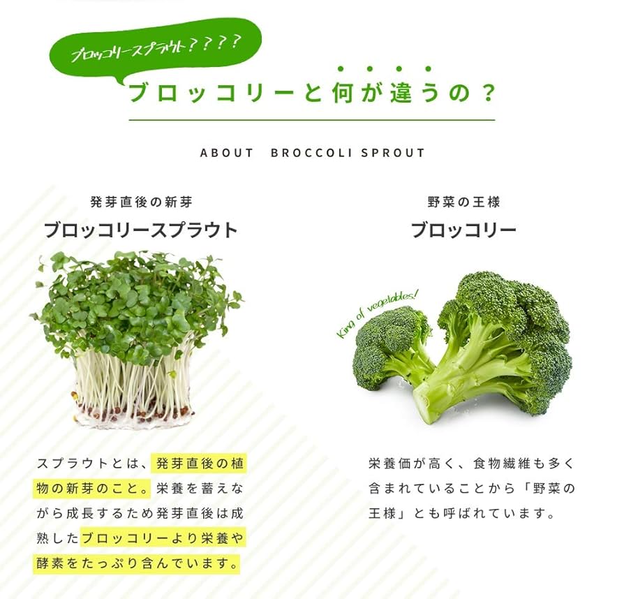 Amazon | シードコムス ブロッコリースプラウト サプリメント